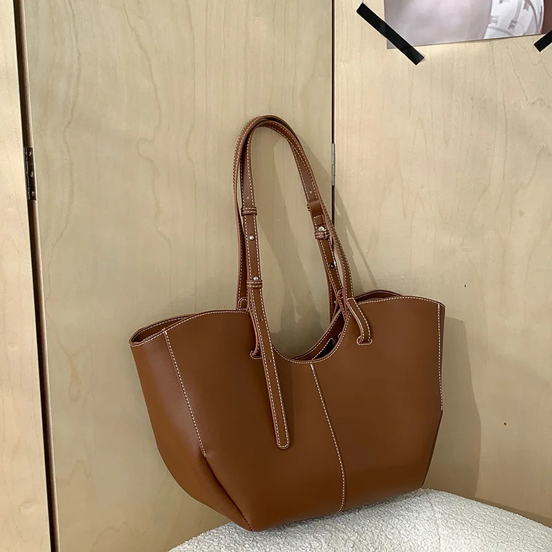 Luxury Bags Leather - Vintage Women Handbag Large Capacity Portable