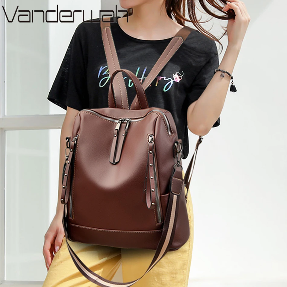 Brand Luxury Backpacks Soft Le - Luxury Bags Leather review and price
