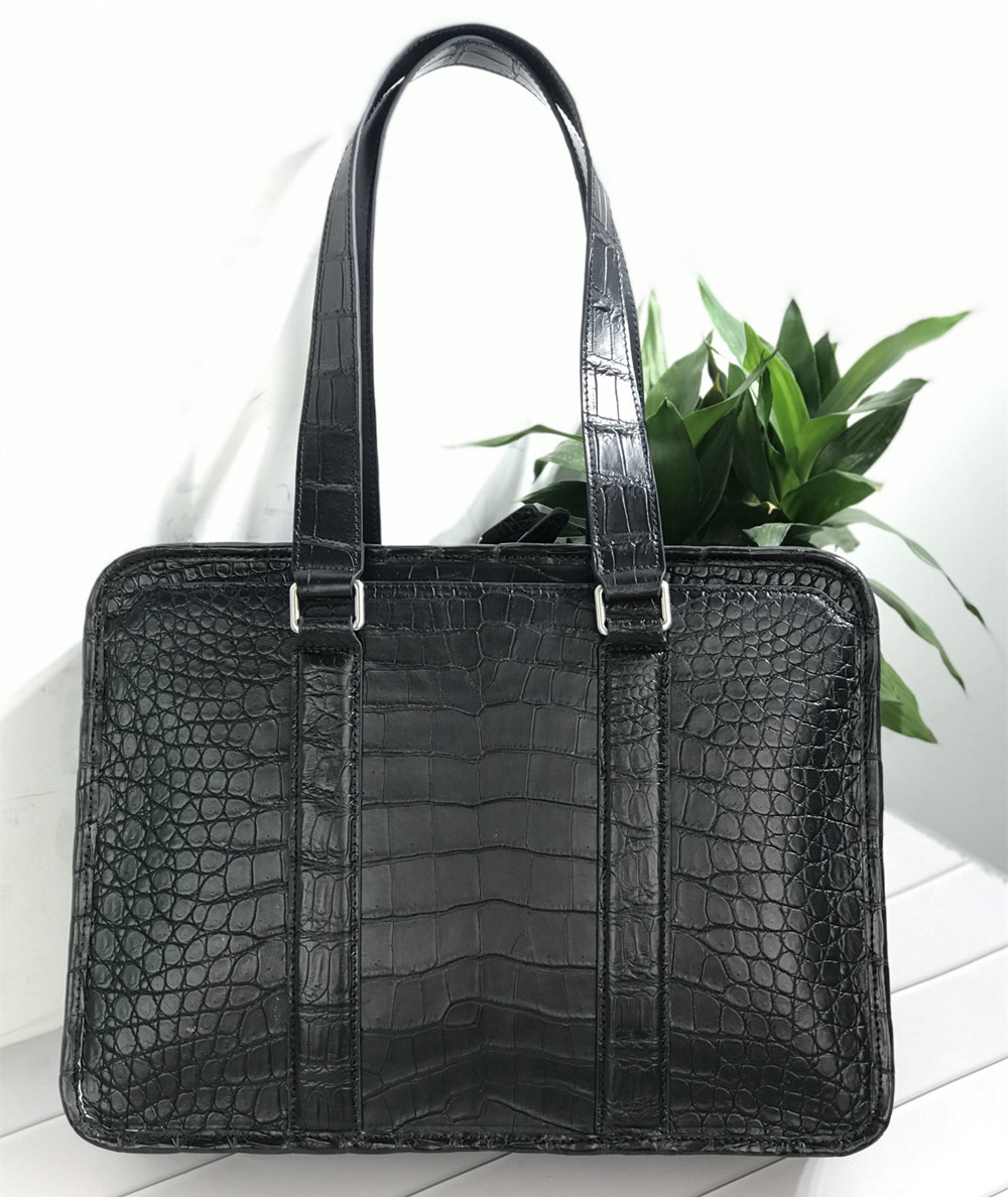 New Crocodile Leather Laptop B - Luxury Bags Tote review and price